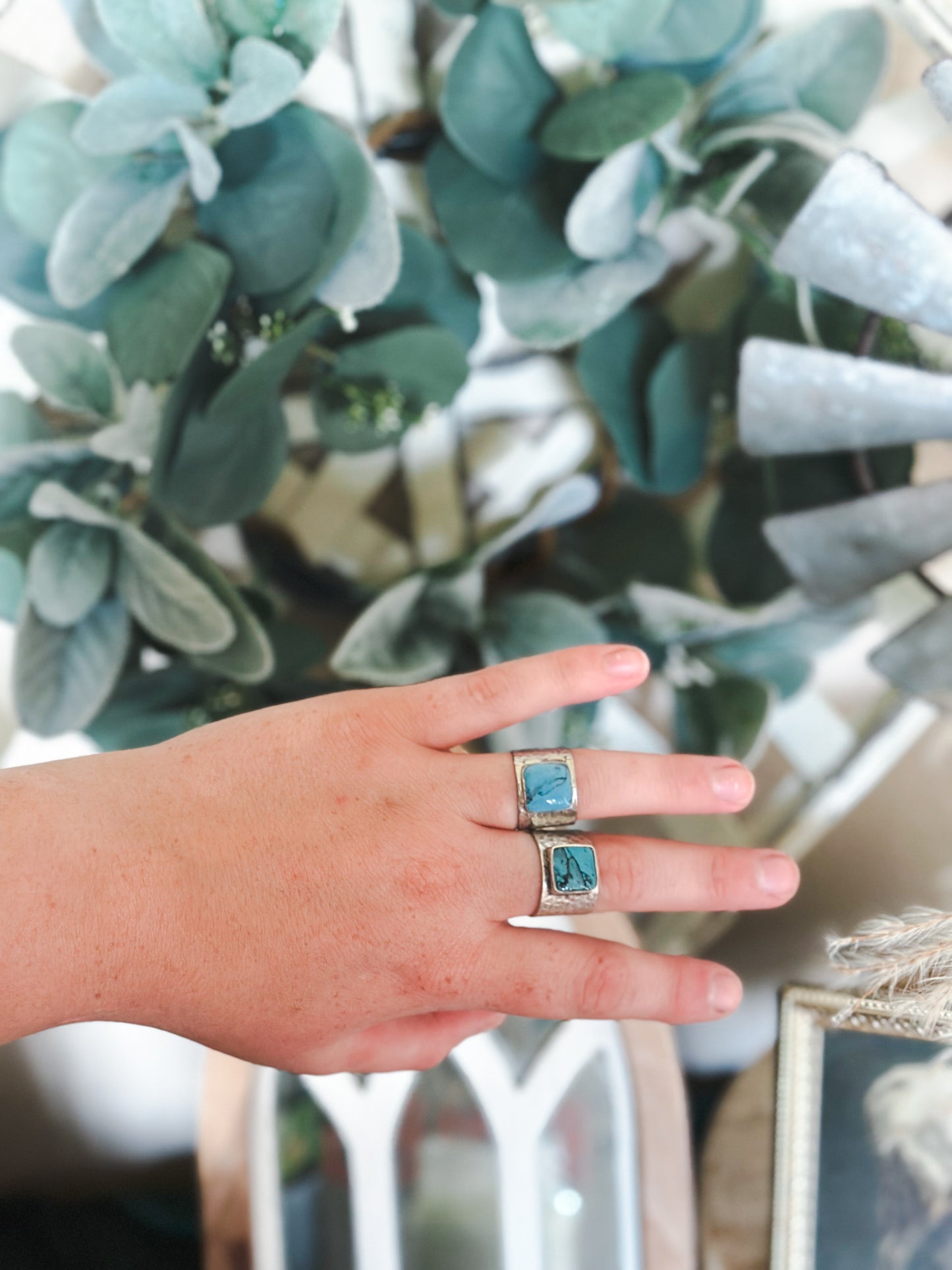 Silver and Turquoise Ring