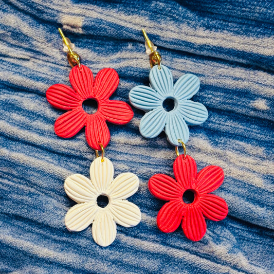 Red, White, & you flowers
