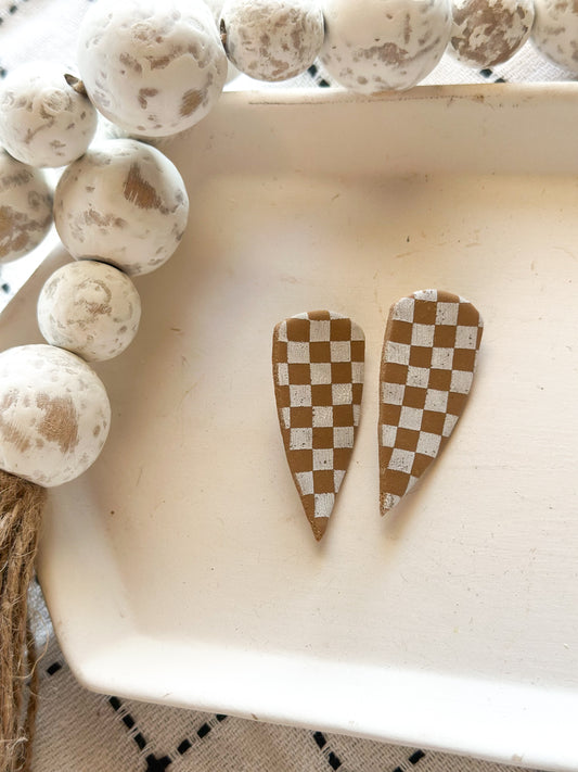 Tan Fall Earrings