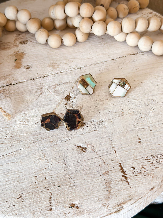 Hexagon Studs