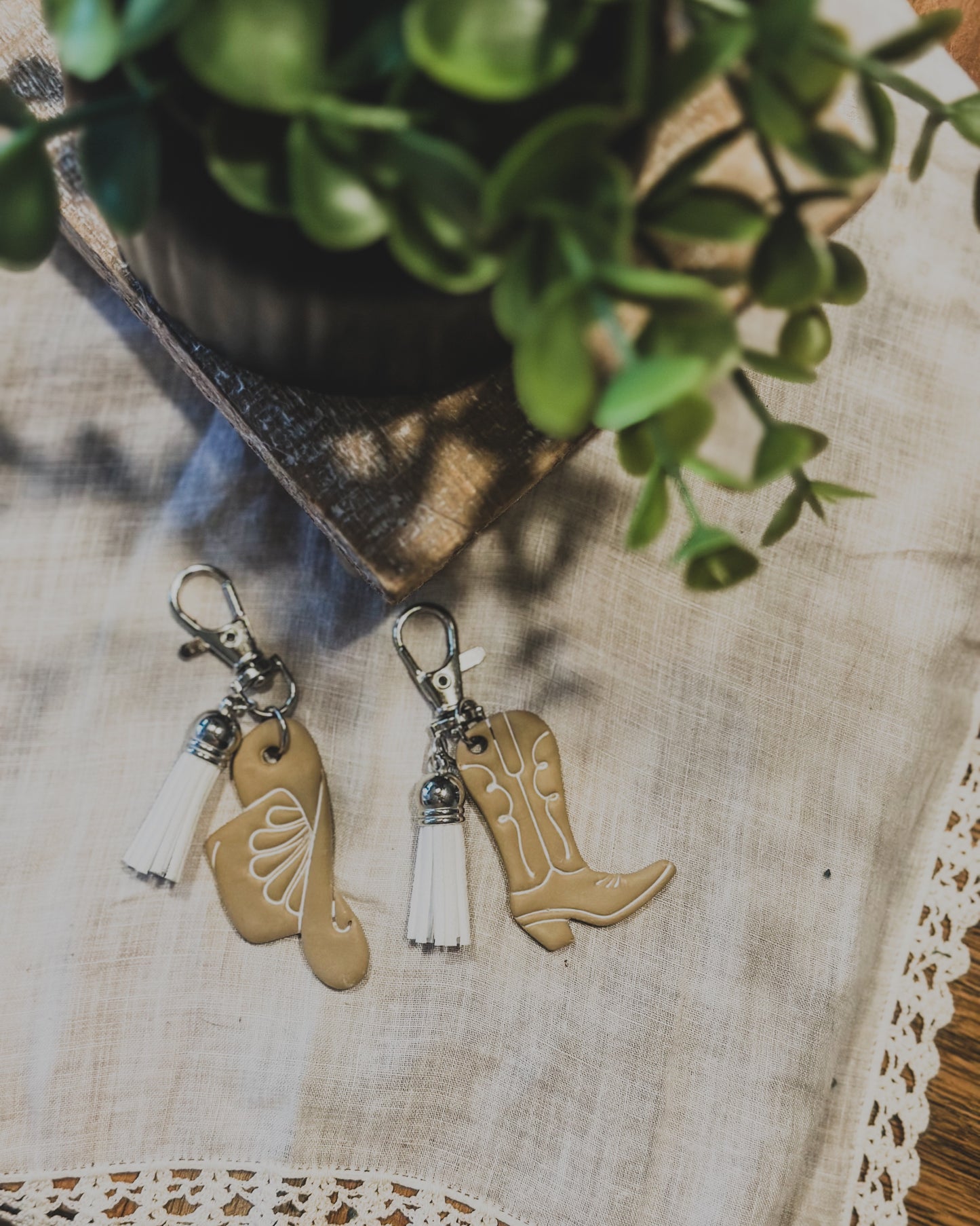 Cowboy Boot & Hat Keychains